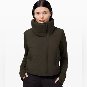 Women's Lululemon City Sleek Jacket in Dark Olive
